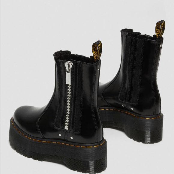 NEW Dr MARTENS 2976 MAX LEATHERS PLATFORM CHELSEA Boot Size : 8 - Picture 3 of 8